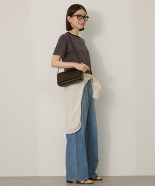 AMERICAN HOLIC パイルリンガーTシャツ Charcoal Gray