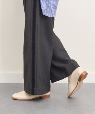 INTER-CHAUSSURES 【ANGEL ALARCON】ラウンドトウベーシックローファー アイボリー