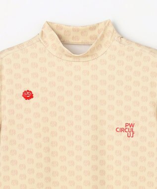 PW CIRCULUS 【WOMEN】エレファント ドットモックネック  ゴルフウェア レディース ベージュ系5