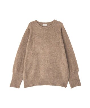 CRAFT STANDARD BOUTIQUE フードストール付きニットプルオーバー Beige