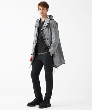 JOSEPH ABBOUD MOUNTAIN 【UNISEX】ホットピアスラブジャガードカモ コート ライトグレー系