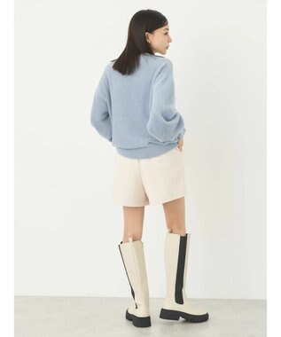 earth music&ecology ミニシャギープルオーバー Blue