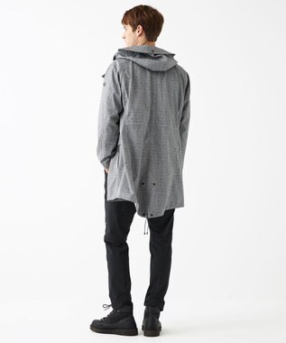 JOSEPH ABBOUD MOUNTAIN 【UNISEX】ホットピアスラブジャガードカモ コート ライトグレー系