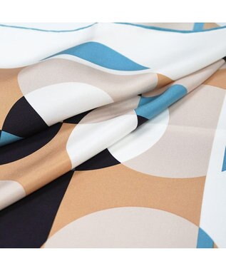 Marca ＜秋の新色！＞ 【the PORT by marca】LIGHT 大判 シルクツイル スカーフ CAMEL