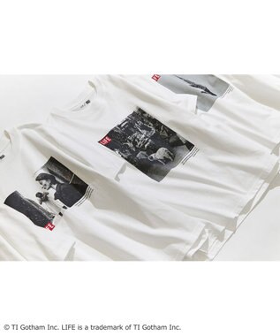 23区 L 【23区/LIFE】PHOTO Tシャツ ホワイト系(cafe)