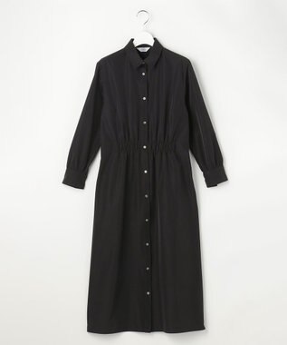J.PRESS LADIES L 【WEB限定カラーあり】TC ライトタンブラー シャツワンピース 【WEB限定】ブラック系
