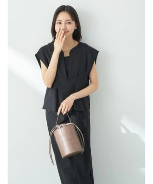 earth music&ecology ＳＥＴ２点ヘリンボーンベスト＋キャミドレ