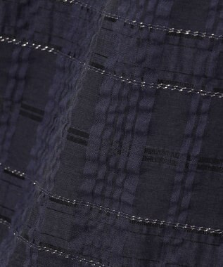 組曲 S ラメシアーチェック ワンピース ネイビー系3