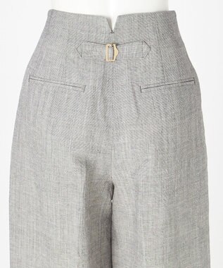 23区 【GOLD LABEL】ウールリネン ワイドパンツ グレー系