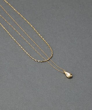 Phoebe 【金属アレルギー対応】レイヤードドロップロングネックレス ゴールド