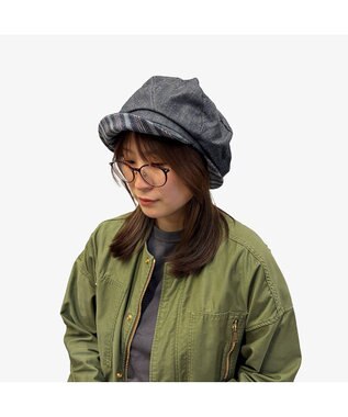 林八百吉商店 e-zoo   ウズマキダブルブリム ネイビーグレー