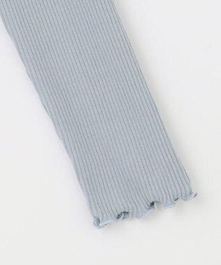 組曲 KIDS 【150-160㎝】リブリボン トップス サックスブルー系