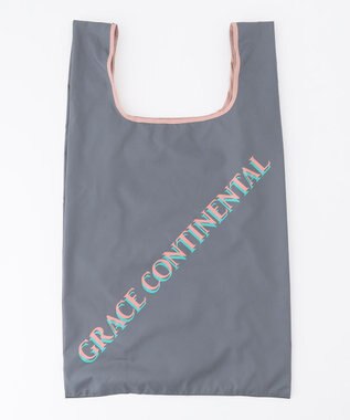 GRACE CONTINENTAL エコバッグ付ハーフムーンチャーム ブルー