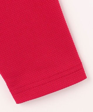 23区GOLF 【MEN】【UVカット】ハニカムカノコ長袖ポロシャツ レッド系