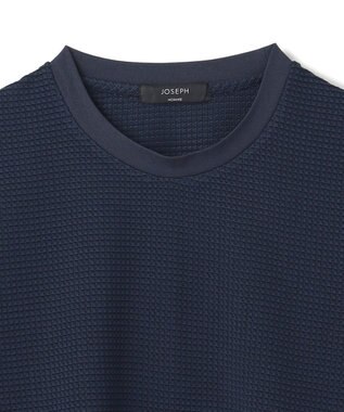 JOSEPH HOMME 新色追加【オリジナル素材/シワになりにくい】ライトタックジャージー クルーネックＴシャツ ネイビー系
