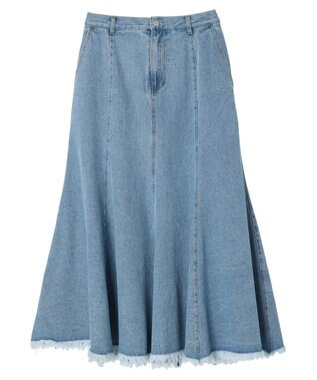 Green Parks ・ＳＵＧＡＲ　ＳＰＯＯＮ　デニムマーメイドスカート Light Indigo