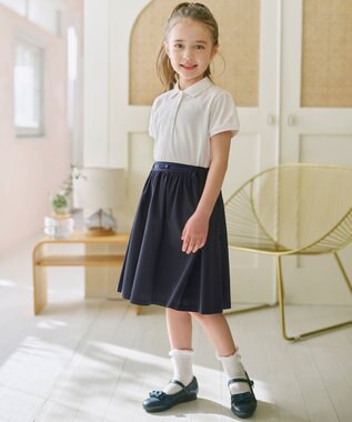 組曲 KIDS 【110-140㎝】 カノコポロシャツ オフホワイト