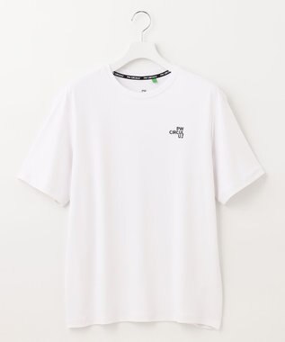 PW CIRCULUS 【UNISEX】【ストレッチ/UVケア/接触冷感/防透】バック フォト Tシャツ ホワイト系