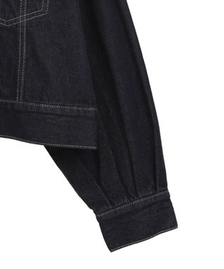 earth music&ecology ショートジップデニムジャケット Indigo