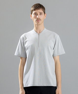 JOSEPH HOMME スビンギザカノコ　ハーフジップ ライトグレー系