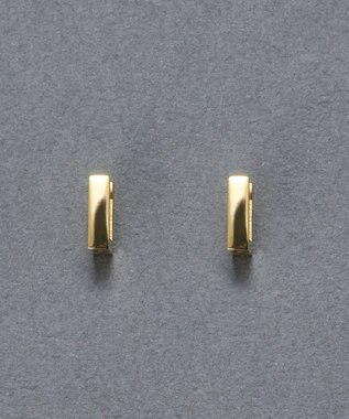 Phoebe 【金属アレルギー対応】ストレートスクエアフープピアス　ゴールド/サージカルステンレス ゴールド