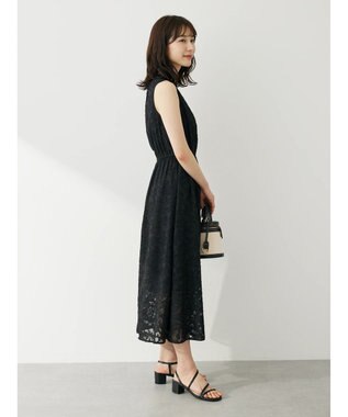 Green Parks ・ＥＬＥＮＣＡＲＥ　ＤＵＥ　フラワージャカードワンピ Black