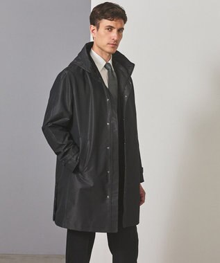 GOTAIRIKU 【シーンレスに対応】ブライトシャンブレーミリタリーパーカ コート ブラック系8