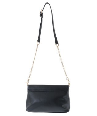 YECCA VECCA ベルトデザインチェーンバッグ Black