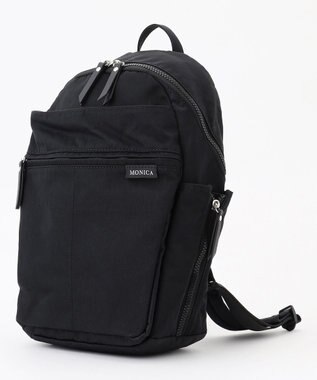 LA BAGAGERIE 【MONICA】サイドジップリュックサック ブラック