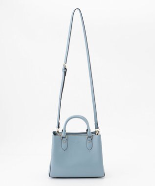 LA BAGAGERIE 【MONICA】スクエア2WAYハンドバッグ ブルー