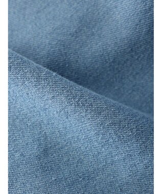 earth music&ecology ラッフル前開きデニムワンピース Light Indigo