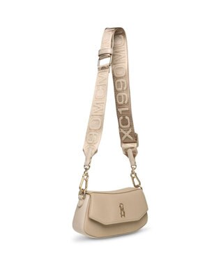 STEVE MADDEN BTAIGA ラウンドフラップショルダー2WAYバッグ タン