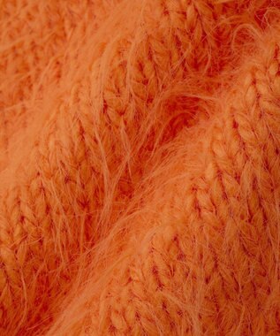 YECCA VECCA フェザーMIXロービングニット Orange