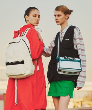 LeSportsac MINI DUFFEL CROSSBODY/スペクテイタークリアスカイ/ティール スペクテイタークリアスカイ/ティール