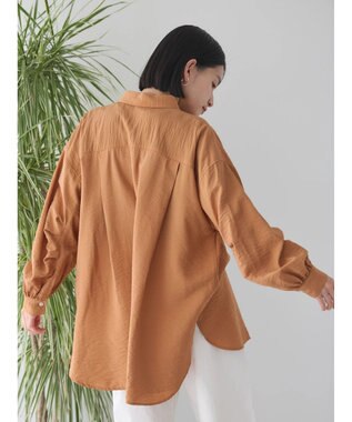 AMERICAN HOLIC 接触冷感Ｗポケット袖タックシャツチュニック Orange