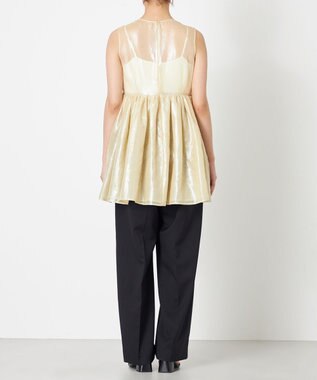 NAVE 【Nave・シアー素材】ラメボイル ブラウス アイボリー系