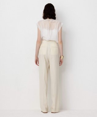 NAVE 【Nave・セットアップ可】ウールポリエステルツイルパンツ アイボリー系