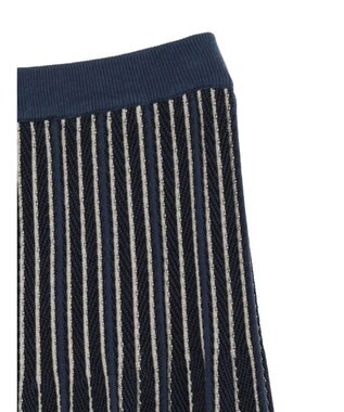 CRAFT STANDARD BOUTIQUE 配色ストライプニットスカート Blue