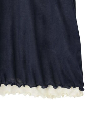AMERICAN HOLIC 【2点セット】配色レイヤードメローTシャツ Dark Navy
