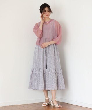 Green Parks ・ＥＬＥＮＣＡＲＥ　ＤＵＥ　ラメシアーニットプルオーバ Green