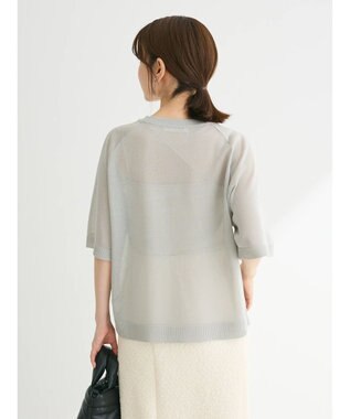 Green Parks シアーロゴニットプルオーバー Gray