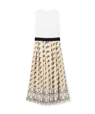 GRACE CONTINENTAL マリンニットワンピース ホワイト