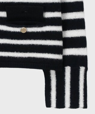 Paul Smith ボーダー ニット ジャケット ブラック