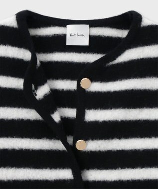 Paul Smith ボーダー ニット ジャケット ブラック