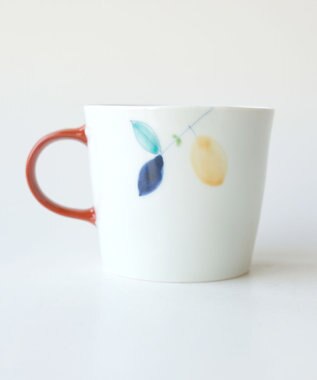 たち吉 【たち吉】彩レモン マグ（赤）〈1個〉 有田焼 ホワイト×レッド