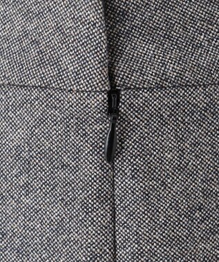 23区 【R(アール)】マットツイード プリーツスカート ブラック系