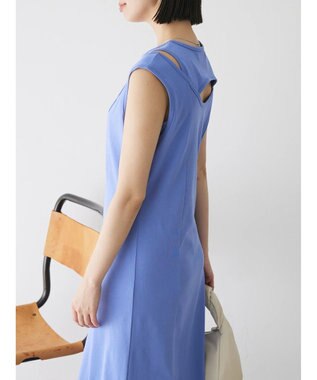 Green Parks カットワークデザインカットソーワンピース Purple