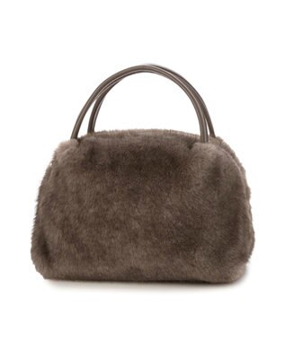 UNBILLION カシュカシュ cachecache / ミンク風エコファー2wayボックストート