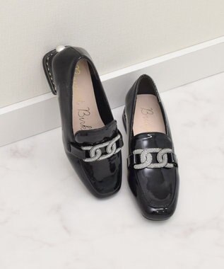 Bridget Birkin 【Bridget Birkin】パールヒールビジューバックルローファー