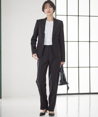 23区 【セットアップ対応】ファインネスウール 一つ釦 ジャケット ブラック系